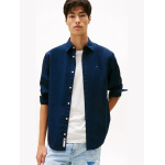 Tommy Jeans ανδρικό βαμβακερό regular πουκάμισο μπλε DM0DM22026-C1G Dark night navy