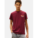 Tommy Jeans ανδρικό βαμβακερό slim t-shirt bordo DM0DM22049-XIU