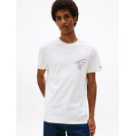 Tommy Jeans Signature jersey ανδρικό regural fit t-shirt λευκό DM0DM22120-YBH  Ancient White