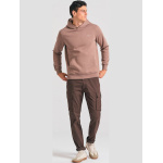 Funky Buddha the essentials ανδρικό βαμβακερό regular φούτερ καφέ FBM012-002-06-CIGAR