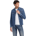 Guess ανδρικό βαμβακερό slim fit πουκάμισο denim blue M4YH55D5EI1-GJRW