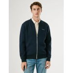 Pepe Jeans Macbeth Plain Bomber ανδρική φούτερ ζακέτα μπλε PM5800010-594 Dulwich blue