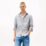 Tommy Jeans Oxford  Βαμβακερό Πουκάμισο grey dm0dm21298-c1g