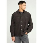 Funky Buddha κοτλέ πουκάμισο overshirt γκρι FBM012-056-05-anthracite