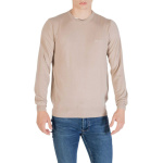 Guess ανδρικό πλεκτό regular πουλόβερ από σύμμεικτο μετάξι μπεζ M5YR26Z0122-G1CA