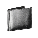Levi’s ανδρικό δερμάτινο δίπτυχο πορτοφόλι μαύρο D54890002