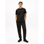 Tommy Jeans ανδρικό βαμβακερό regular t-shirt μαύρο DM0DM20744-CEV