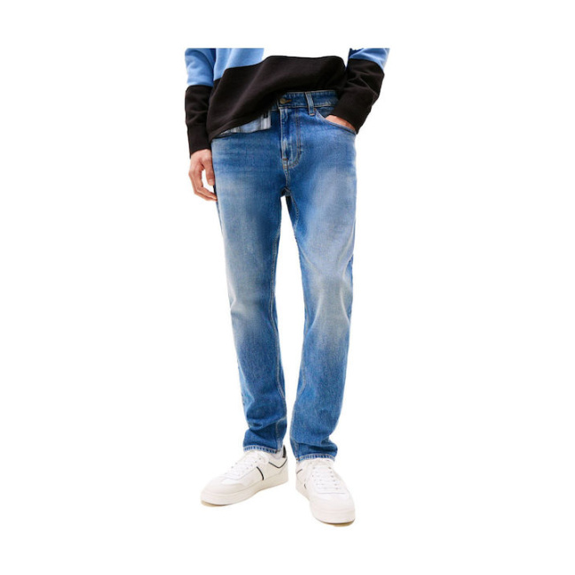 Tommy Jeans ανδρικό Austin slim tapered τζιν παντελόνι denim medium DM0DM20987-1A5