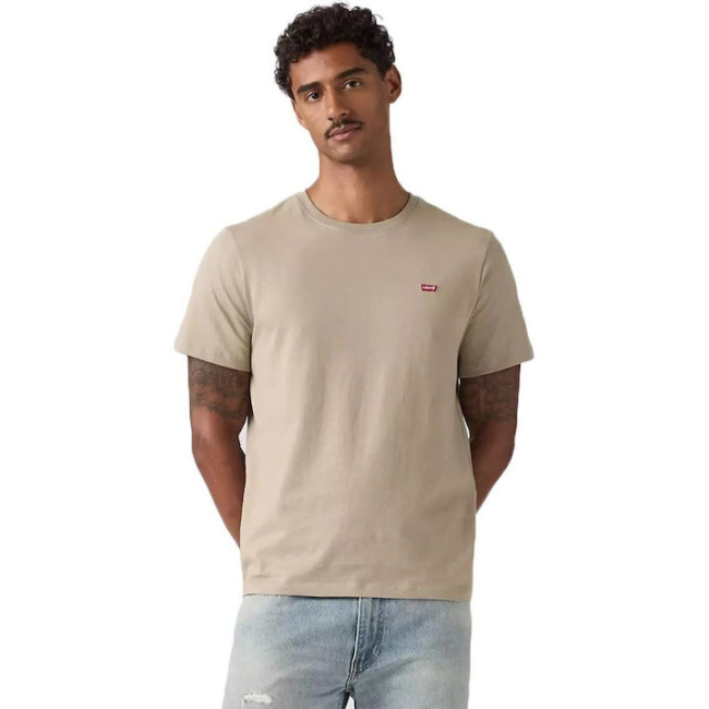 Levi’s ανδρικό βαμβακερό regular t-shirt μπεζ 566050301-BEIGE