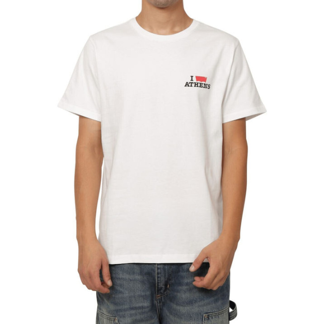 Levi’s Athens ανδρικό βαμβακερό standard fit t-shirt λευκό  A31170047