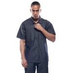 Cover Jeans ανδρικό relaxed Overshirt μπλε JG067-32 Blue