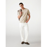 Guess ανδρικό βαμβακερό t-shirt regular fit μπεζ M4YI0AKCCM1-G1CA