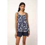 Micromodal Φλοράλ Baby Doll 24106-BLUE BLAZER