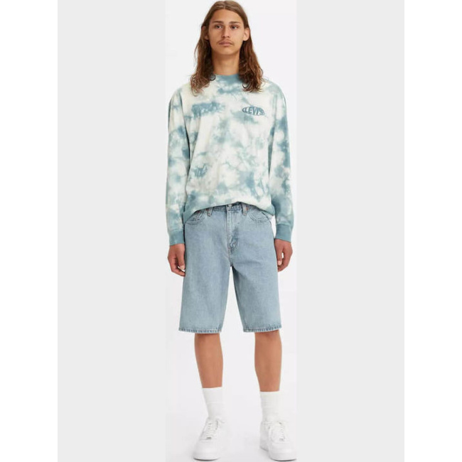 Levi’s 469 Loose shorts ανδρική τζιν βαμβακερή βερμούδα light indigo 394340015