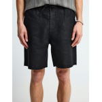 Funky Buddha ανδρική chino λινή βερμούδα μαύρη FBM013-009-03 Black