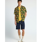 Funky Buddha Essential ανδρική slim tapered τζην βερμούδα dark denim FBM013-073-03 Dk Blue