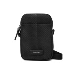 Calvin Klein slim ανδρικό χιαστί reporter τσαντάκι μαύρο LV04D3221G-UB1