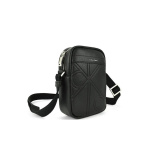Calvin Klein Emblem Emboss Slim Reporter ανδρικό χιαστί τσαντάκι μαύρο LV04D3371G-UB1