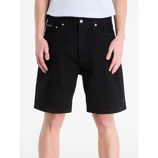 Calvin Klein Jeans Classic 90s ανδρική τζιν βερμούδα μαύρη LV04RF794G-JW4