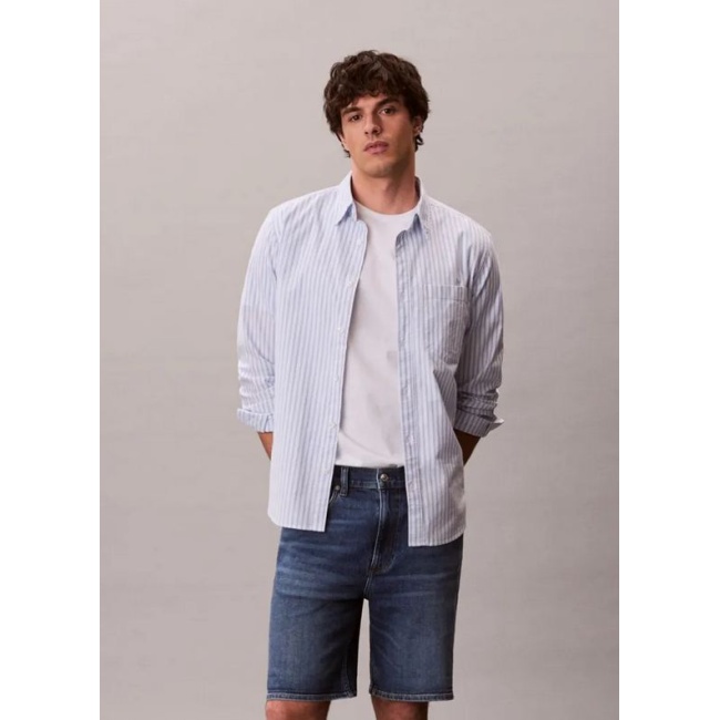 Calvin Klein Jeans ανδρική Hampton slim fit βερμούδα denim blue LV04RF922G-ASA