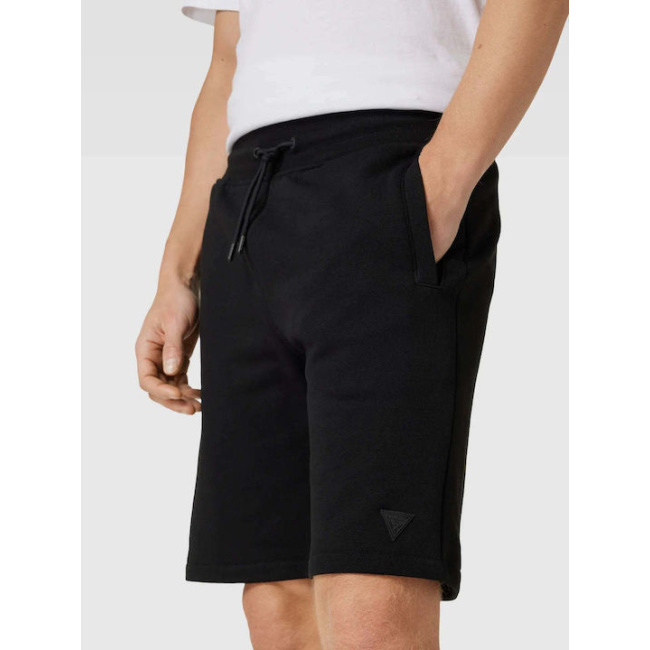 Guess ανδρική βαμβακερή αθλητική βερμούδα μαύρη Z2YD04KAIJ1-JBLK