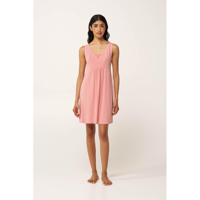 Vamp Micromodal Νυχτικό Εγκυμοσύνης και Θηλασμού 24064-PINK TAN