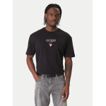 Guess ανδρικό βαμβακερό oversized t-shirt μαύρο M6RI45K8HM0-JBLK