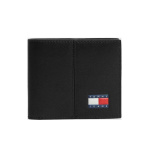 Tommy Jeans Heritage Leather ανδρικό πορτοφόλι μαύρο AM0AM14282-BDS