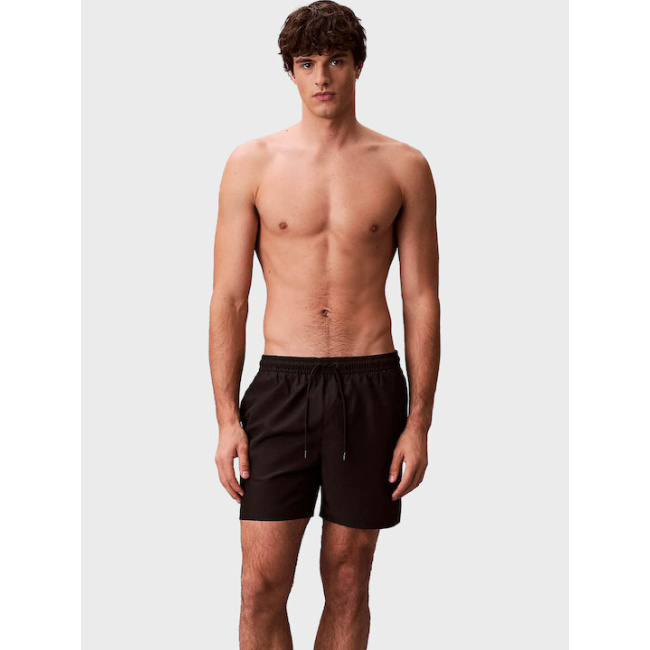 Calvin Klein Covered Waistb ανδρικό μαγιό σορτς μαύρο LV00N61027-UB1