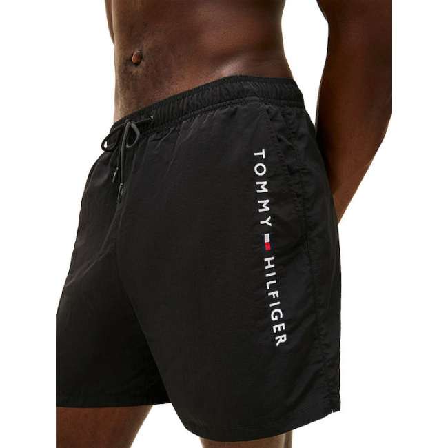Tommy Hilfiger regular ανδρικό συνθετικό μαγιό shorts μαύρο UM0UM03748-BDS